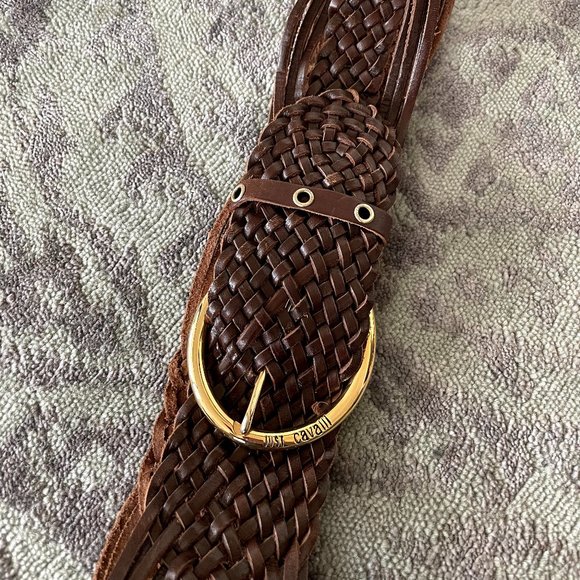 Just Cavalli Leather Braided Belt main image 14